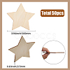 50Pcs Wood Cutouts DIY-SP0004-64A-03-2