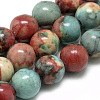 Synthetic Ocean White Jade Beads Strands G-S254-6mm-C07-2