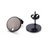 304 Stainless Steel Stud Earring Findings X-STAS-K184-01-03B-2