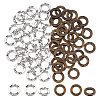 60Pcs 2 Colors Tibetan Style Alloy Linking Rings FIND-NB0006-13-1