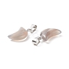 Natural Grey Agate Pendants G-Q369-17-3