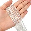 Electroplate Glass Beads Strands X-EGLA-R020-8x4mm-13-5