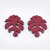 Painted Poplar Wood Pendants WOOD-T021-11B-2