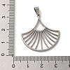 Non-Tarnish 304 Stainless Steel Pendants STAS-O005-11P-3