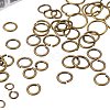 Mixed Sizes Diameter 4-10mm Brass Jump Rings Open Jump Rings Antique Bronze in Jewelry Making Supplies 1 Box KK-PH0008-AB-NF-B-8