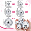 81Pcs 5 Styles Glass Pendants FIND-GW0001-02-2