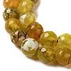 Dyed & Heated Natural Fire Crackle Agate Beads Strands G-P539-B01-13-4