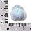 Flocking Opaque Resin Pendants RESI-G128-01G-3