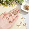 Nbeads 30Pcs Brass Earring Hooks KK-NB0003-22-3