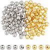 100Pcs 2 Color 304 Stainless Steel Beads STAS-UN0036-81-1