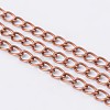 Brass Twisted Chains X-CHC-Q001-5x4mm-R-1