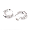 Non-Tarnish 304 Stainless Steel Crescent Moon Stud Earrings for Women EJEW-F280-05D-P-2