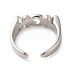 Non-Tarnish Mother's Day Theme 304 Stainless Steel Rings for Women RJEW-D023-01G-02-3