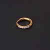316 Stainless Steel Micro Pave Clear Cubic Zirconia Hoop Cartilage Earrings WG9FB89-08-1