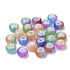 Crackle Resin European Beads RPDL-S013-01-1