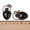 Natural Obsidian & Natural Amethyst Pendants G-Z101-06R-05-3