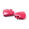 Heart Alloy Spray Painted Charms PALLOY-B005-01I-2