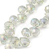 Electroplate Glass Beads Strands EGLA-D030-17N-1