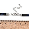 Ployester Core-Wrapped Round Cord Necklace Making KK-CBACFA2-03P-25-3