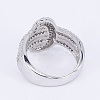 Brass Micro Pave Cubic Zirconia Finger Rings RJEW-E145-30P-3