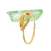 4Pcs 4 Color Dyed Natural Quartz Crystal Points Nuggets Finger Rings RJEW-TA00114-5