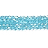 Transparent Electroplate Glass Beads Strands GLAA-F029-2mm-A20-1