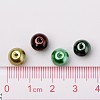 Choc-Mint Mix Pearlized Glass Pearl Beads HY-X006-8mm-04-4