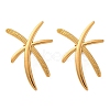 304 Stainless Steel Stud Earrings EJEW-B122-04G-2