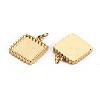 Ion Plating(IP) 304 Stainless Steel Pendant Cabochon Settings STAS-S116-249G-2