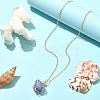 304 Stainless Steel Braided Macrame Pouch Empty Stone Holder for Pendant Necklace Making NJEW-TA00079-02-2