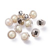 Plastic Shank Buttons BUTT-WH0012-09-1