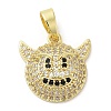 Brass with Cubic Zirconia Pendents KK-K340-03G-1