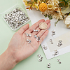 80Pcs 4 Style Tibetan Style Alloy Pendants TIBEP-PH0001-37-5