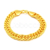 Brass Cuban Link Chain Bracelets BJEW-G710-01G-1