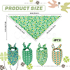 4Pcs 4 Styles Triangle Polyester Pet Handkerchi AJEW-CP0006-08B-06-2