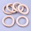 Unfinished Wood Linking Rings X-WOOD-F002-01-65mm-1