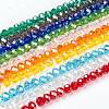 Electroplate Glass Beads Strands EGLA-X0007-01B-6mm-1