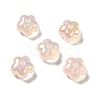 UV Plating Rainbow Iridescent Acrylic Beads PACR-M002-05F-1