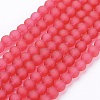 Baking Paint Transparent Glass Bead Strands X-GLAA-S031-4mm-40-1