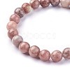 Natural Plum Blossom Jasper Beads Stretch Bracelets BJEW-F380-01-B08-3