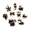 18Pcs 9 Styles Alloy Enamel Pendants ENAM-FP0002-35-3