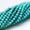 Natural Howlite Beads Strands X-TURQ-G103-4mm-01-3