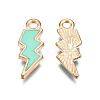 Alloy Enamel Pendants ENAM-N054-025K-2