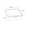 Square Plastic Bead Storage Containers CON-FS0001-09-4
