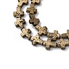 Electroplated Natural Lava Rock Beads Strands G-A256-A01-01A-2