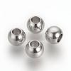 Tarnish Resistant 304 Stainless Steel European Beads STAS-R071-39-1
