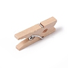 Natural Wooden Craft Pegs Clips WOOD-E010-02E-3