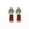 Light Gold Plated Alloy Pendants PALLOY-N154-26-NR-2