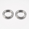 Tarnish Resistant 304 Stainless Steel Spring Gate Rings STAS-O114-030P-1