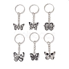 6Pcs Halloween Alloy Enamel Keychian KEYC-JKC01409-2
